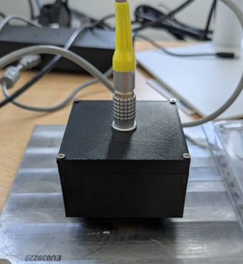 First prototype of the novel eddy current array developed by the KTP associate, where the design and assembly was made by the associate, and shows initial promising measurements.